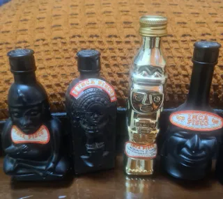 5 Mini Bottiglie vuote Inca Pisco Perù per Arredo