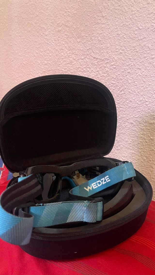 Gafas de esquí con funda