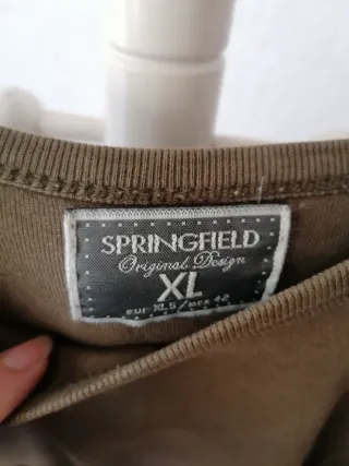 Camisa manga larga verde oliva talla XL Springfiel