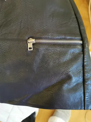 Falda cuero negra Talla M