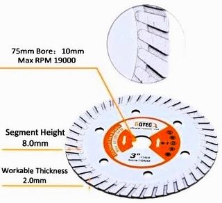 Discos 75mm 1 madera+1 azule+5 corte+2 flap+1 Lana