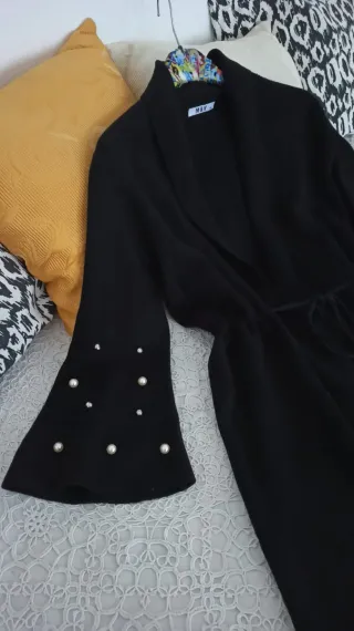 Cappottino in tessuto maglia M&V nero