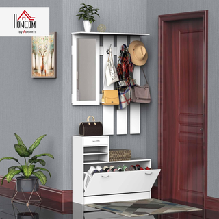 Set Mobili Ingresso Moderno con Scarpiera e Specch