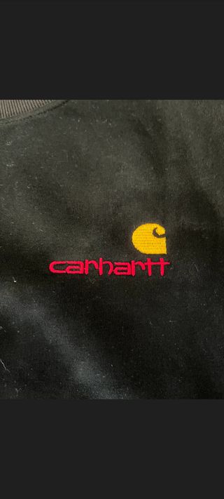 Sudadera Carhartt American Script Negra