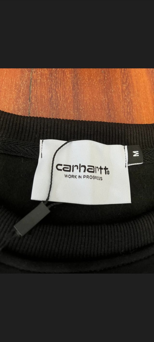 Sudadera Carhartt American Script Negra