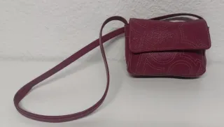 Bolso Purificación García cuero morado