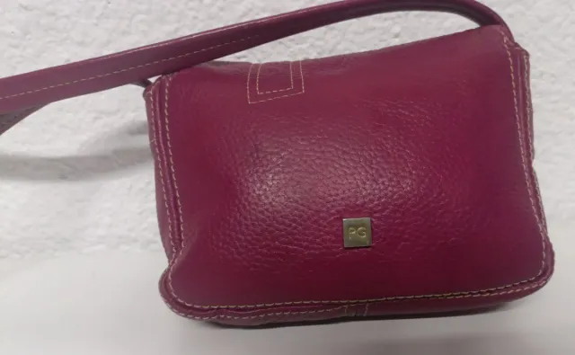 Bolso Purificación García cuero morado