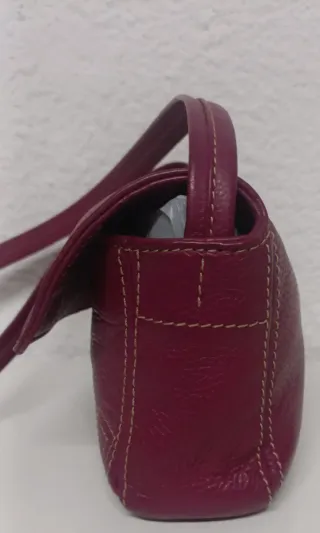 Bolso Purificación García cuero morado