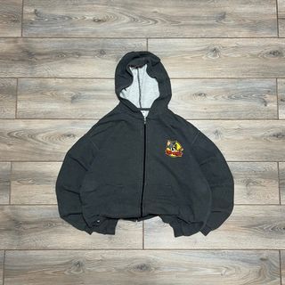Custom Tom & Jerry Embroidered Patch Zipped Hoodie