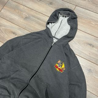 Custom Tom & Jerry Embroidered Patch Zipped Hoodie
