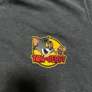 Custom Tom & Jerry Embroidered Patch Zipped Hoodie