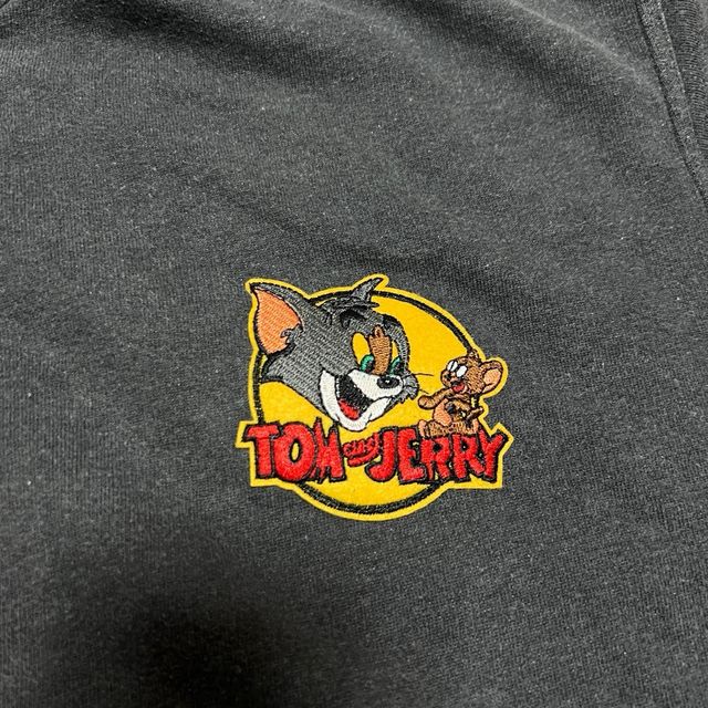 Custom Tom & Jerry Embroidered Patch Zipped Hoodie
