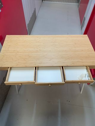 Escritorio IKEA LILLASEN Madera y Metal