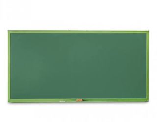 Aula verde con 20 sedie e 20 tavoli