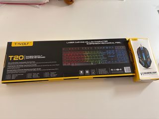 Teclado T20 y Ratón V1 T-Wolf