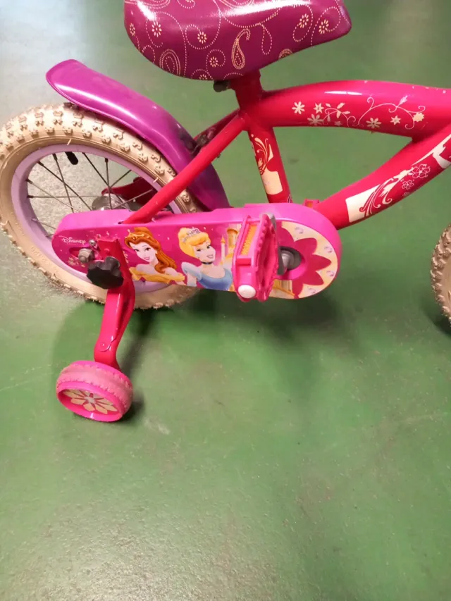 Bicicleta infantil princesas rosa