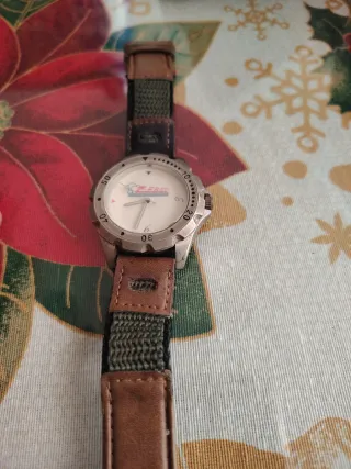 Reloj ZEBEC Cuarzo Marrón y Plateado