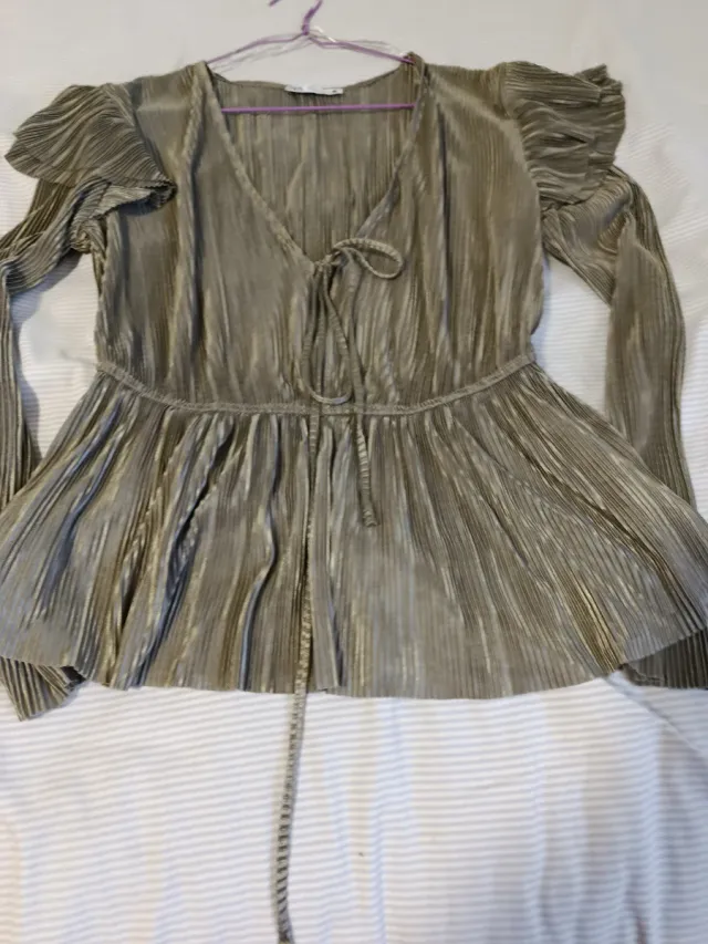 Camisa Zara Gris Plata sin estrenar