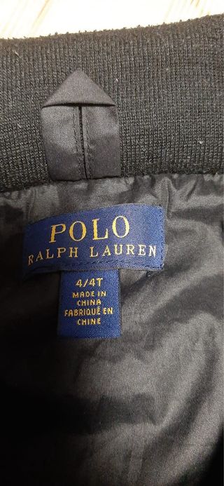 Chaqueta Polo Ralph Lauren Negra Niño