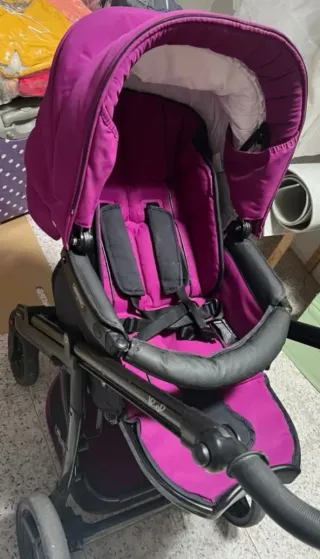 Silla de coche bebé morada