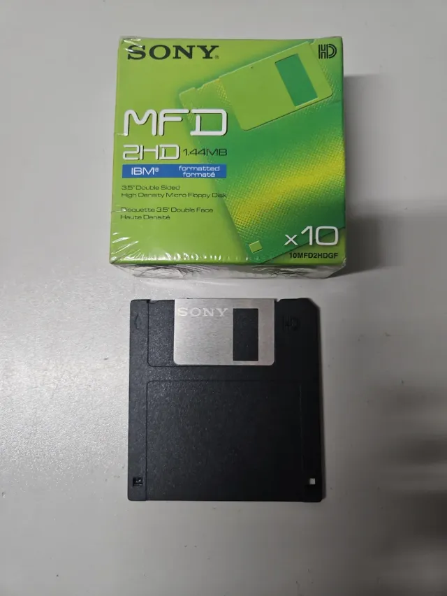 10 Disquetes Sony 3.5 2HD 1.44MB