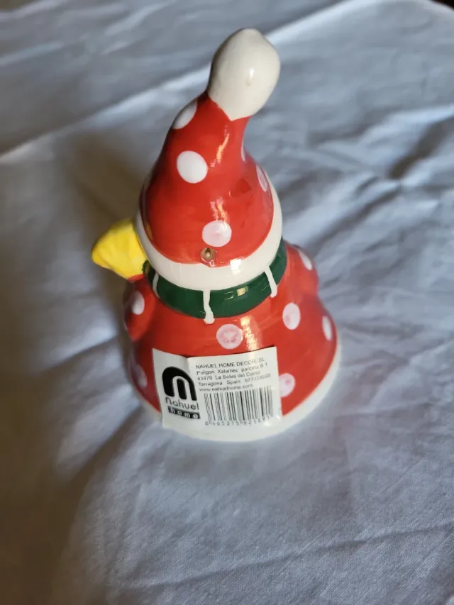 Campana Navideña Muñeco Nieve