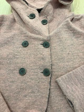 Giacca corta doppiopetto donna misto lana