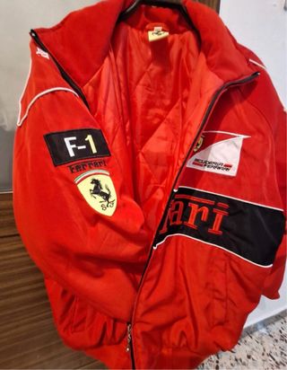 Chaqueta Ferrari Bomber Roja Negra