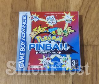 Caja Pokémon Pinball Rubí y Zafiro GBA