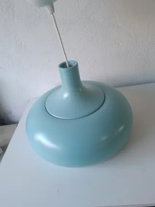 Lámpara colgante azul turquesa Ikea