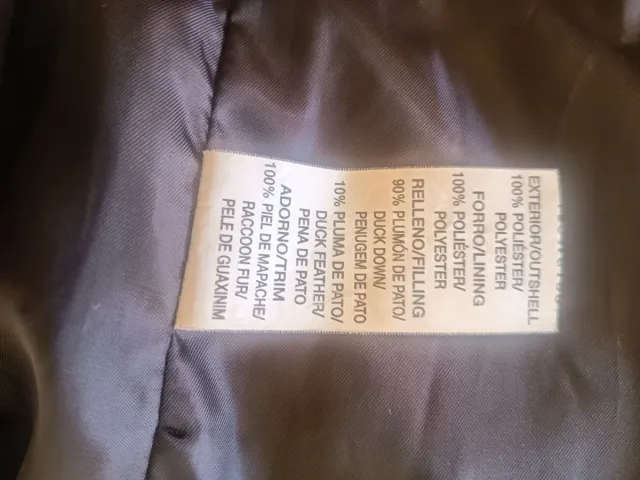 Abrigo de plumas SINTESIS Talla Grande Marrón