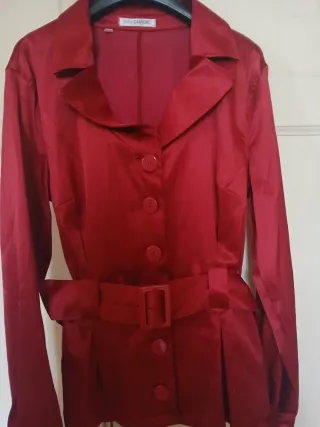 Giacca Camicia elasticizzata di raso