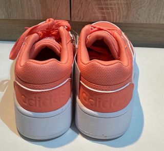 Zapatillas Adidas Chica Naranja Blancas