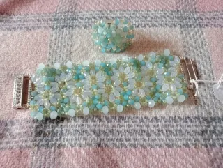 Conjunto Pulsera y Anillo Cristal