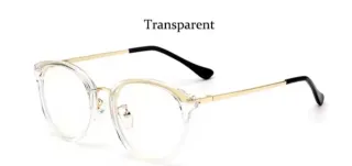 Gafas transparentes con detalles dorados graduadas