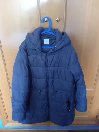 Cazadora larga acolchada mujer Gris XL