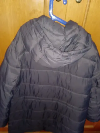 Cazadora larga acolchada mujer Gris XL