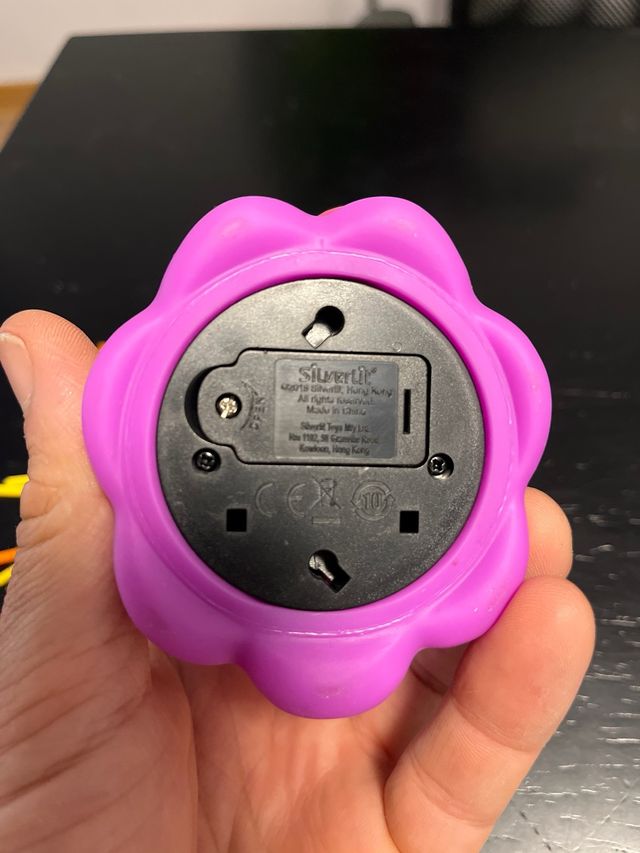 Muñeco Morado con Pelo Naranja y Amarillo