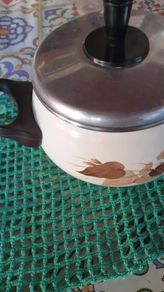 Panela Esmaltada Vintage 16cm