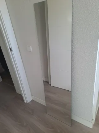 Specchio a figura intera argentato