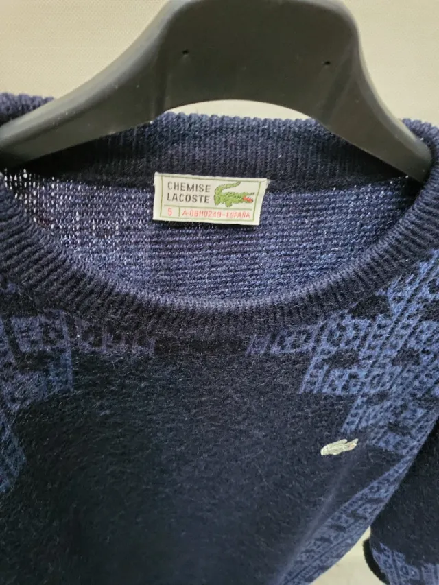 Jersey vintge Lacoste Azul Talla M