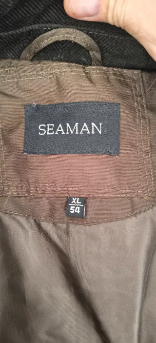 Abrigo SEAMAN acolchado marrón sin estrenar