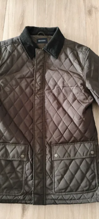 Abrigo SEAMAN acolchado marrón sin estrenar
