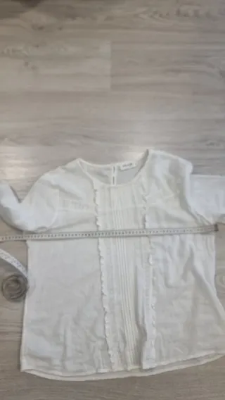 Blusa Indi & Cold chic blanca talla XL