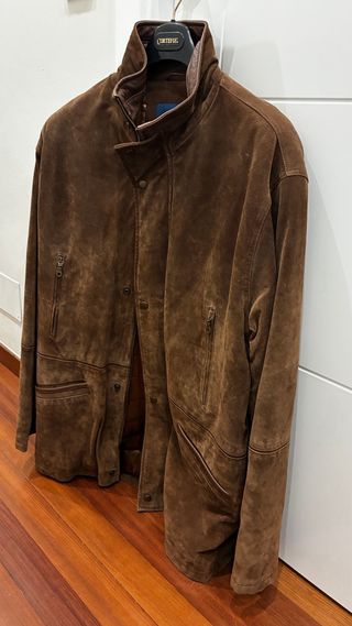 Abrigo OLD TAYLOR Marrón Piel/Ante