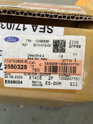 Cinturón Seguridad Ford Ranger III Pretensioner