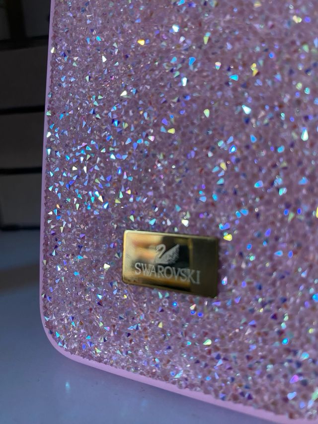 Funda Swarovski Rosa y Dorada iPhone 12