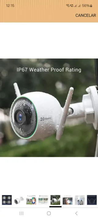 Cámara Vigilancia seguridad EZVIZ C3N Wi-Fi Exteri