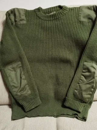 Jersey verde hombre con parches