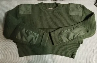 Jersey verde hombre con parches